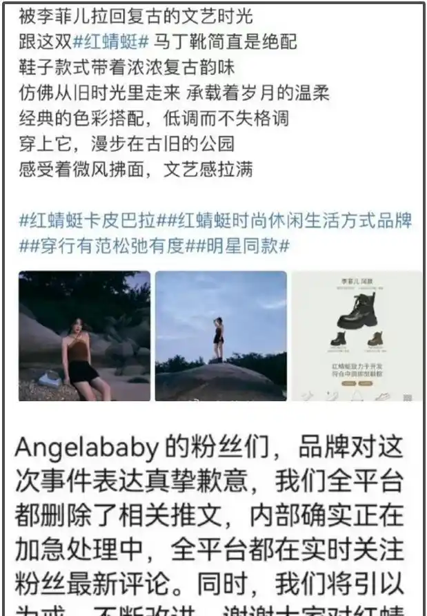 红蜻蜓品牌抵制_杨颖娱乐圈的规则_杨颖粉丝风波