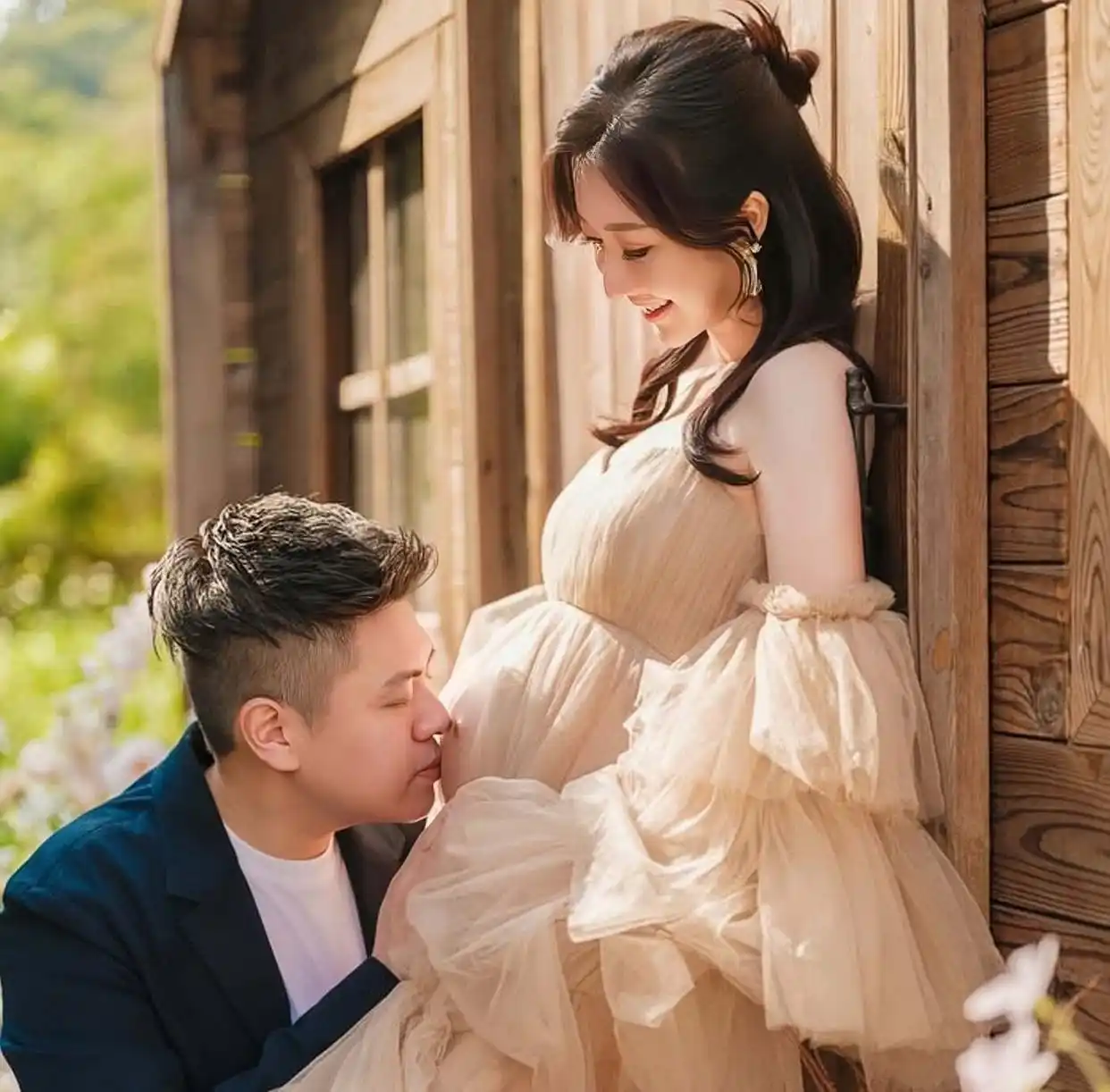 何依婷最新孕肚照片分享_何依婷怀孕临盆消息_怀孕女明星大肚照