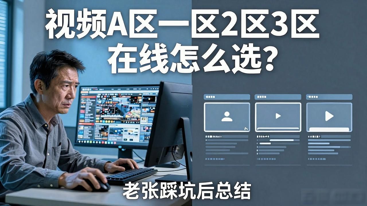 视频A区一区2区3区在线怎么选？老张踩坑后总结的避坑指南