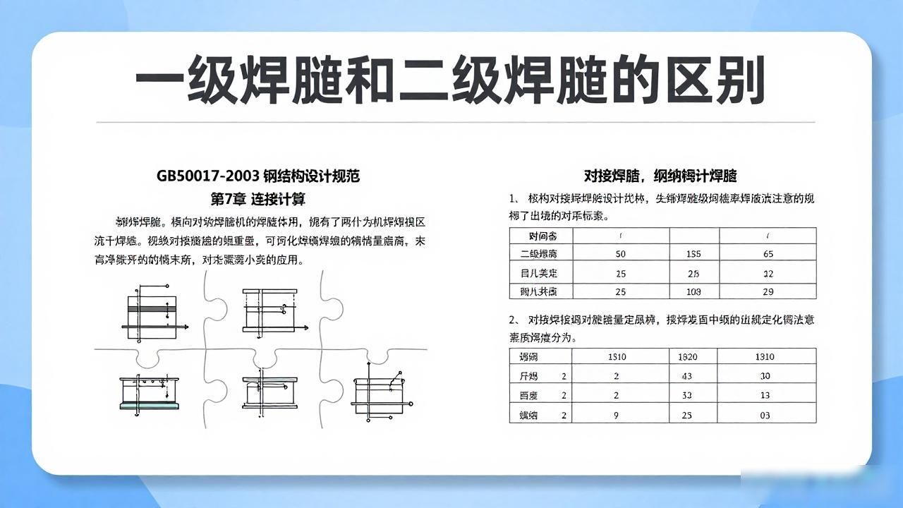 一级AAA和二级AAA的区别_一级焊缝与二级焊缝区别_焊缝等级划分标准