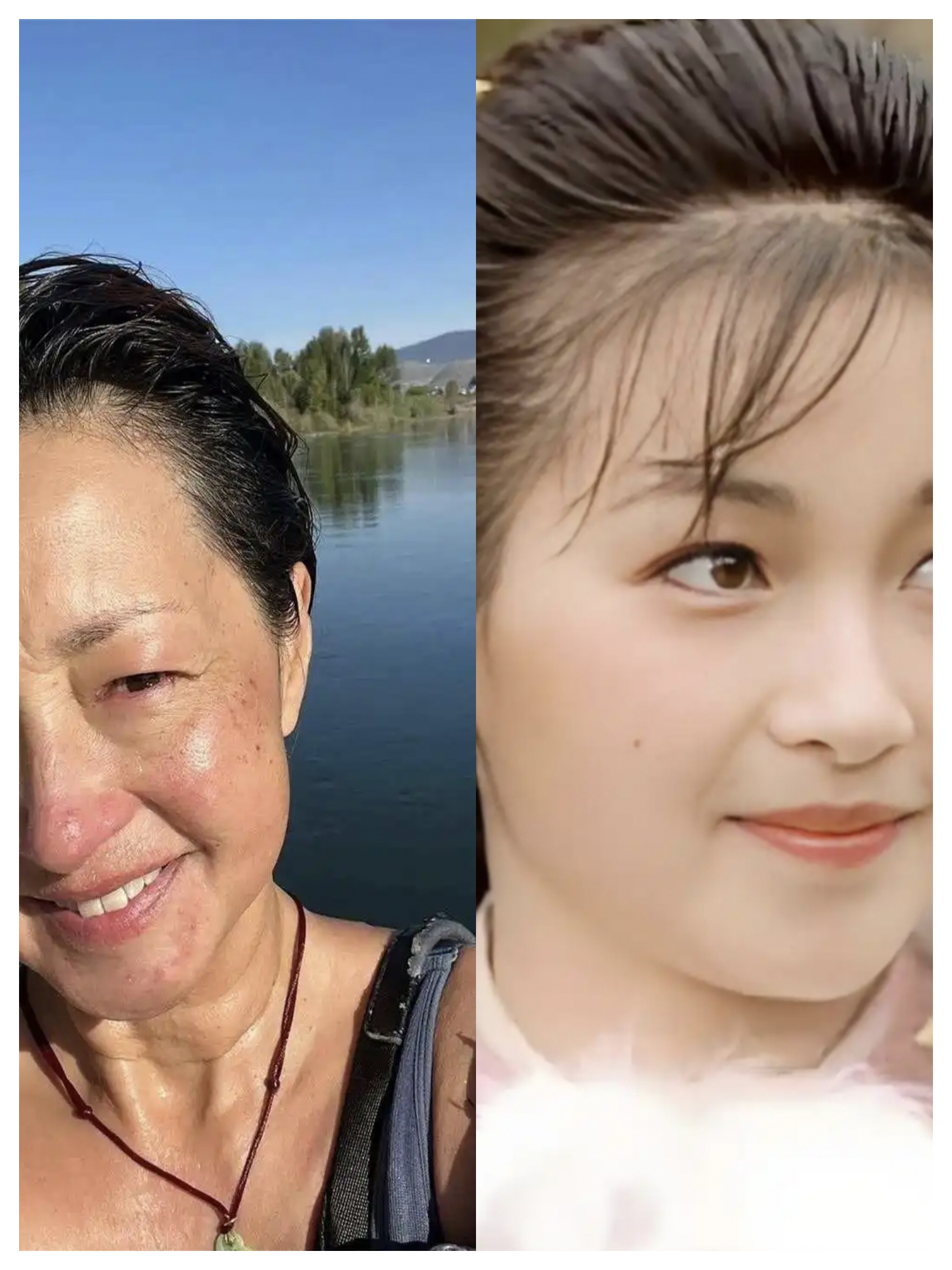 还有那些女明星_冻龄女神精修生图差异_女明星今昔对比照